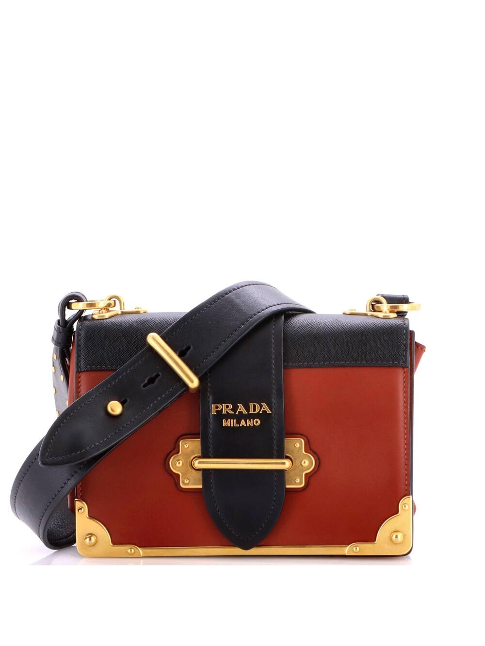 Prada Cahier Crossbody Bag Leather And #369136P15B